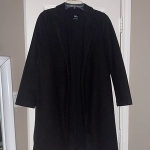 ZARA lapel black coat